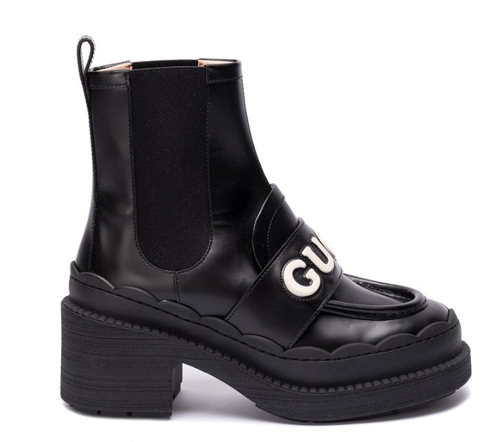 Gucci leather ankle boots