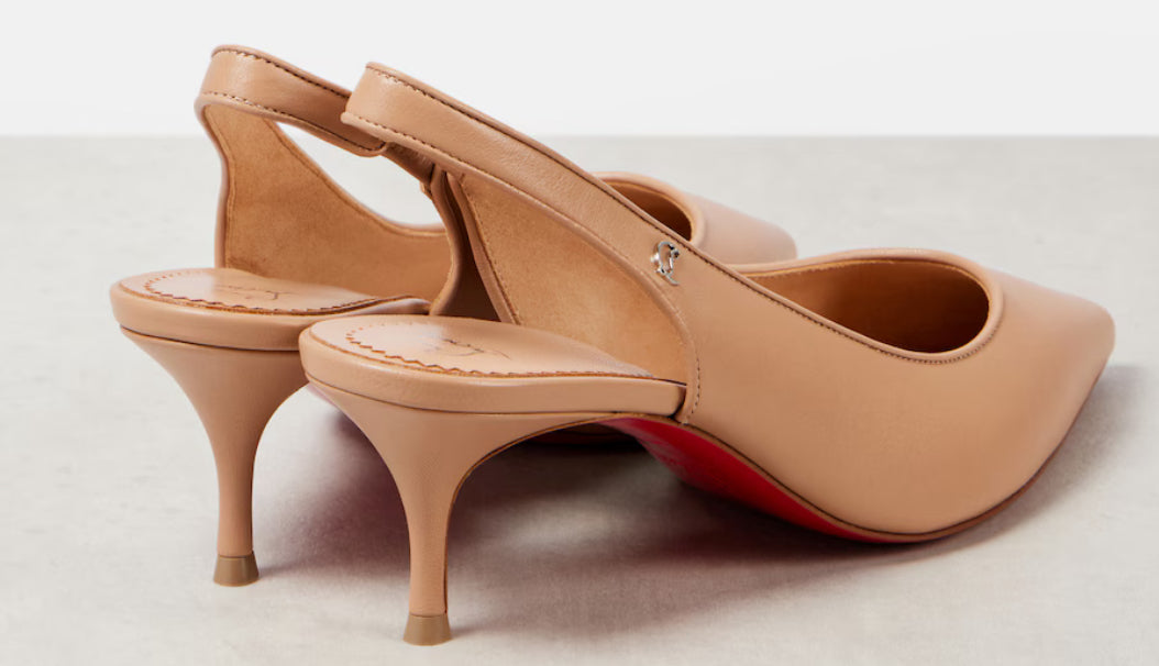 CL sporty kate beige sling back 55mm 41