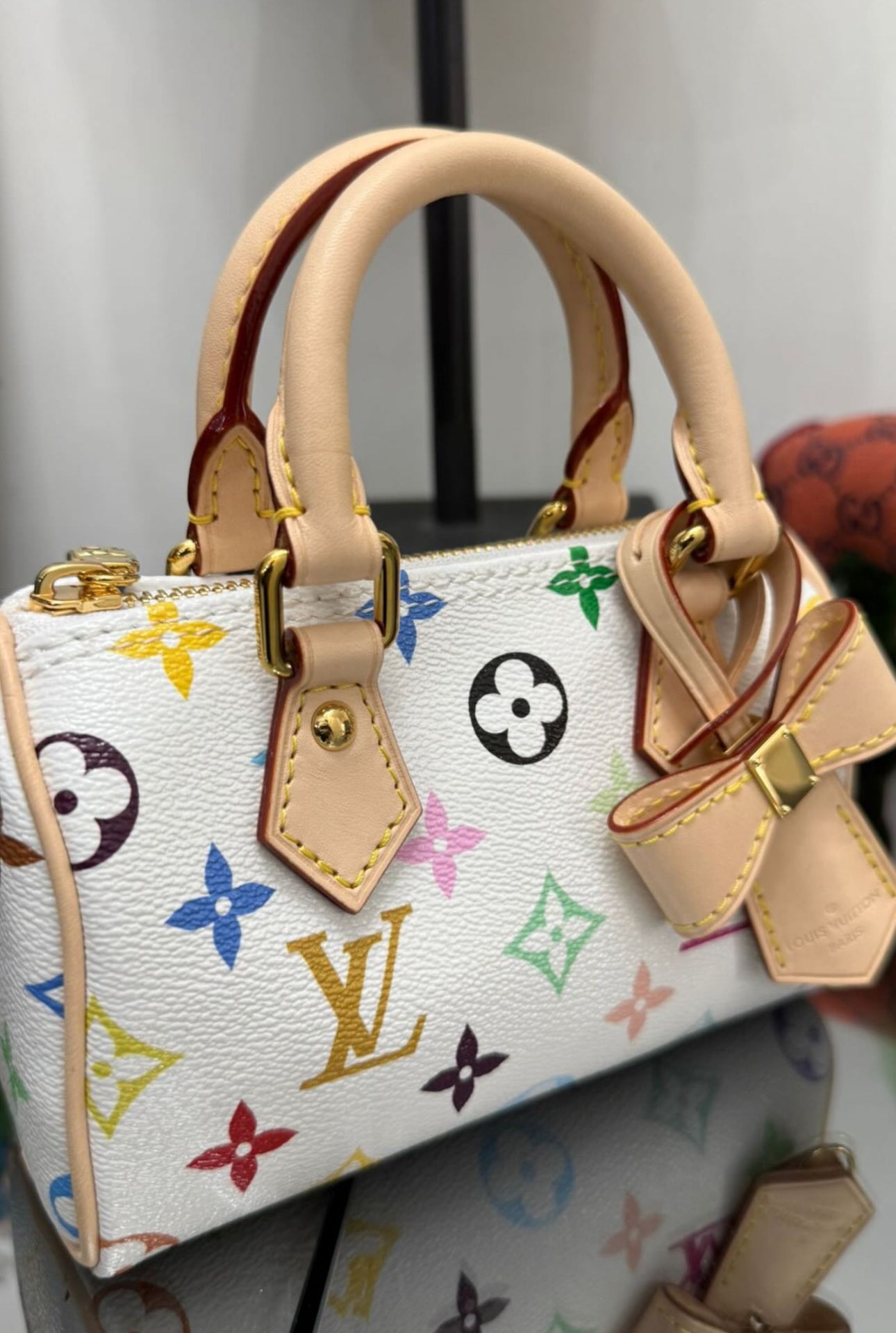 LV x Murakami nano crossbody bag