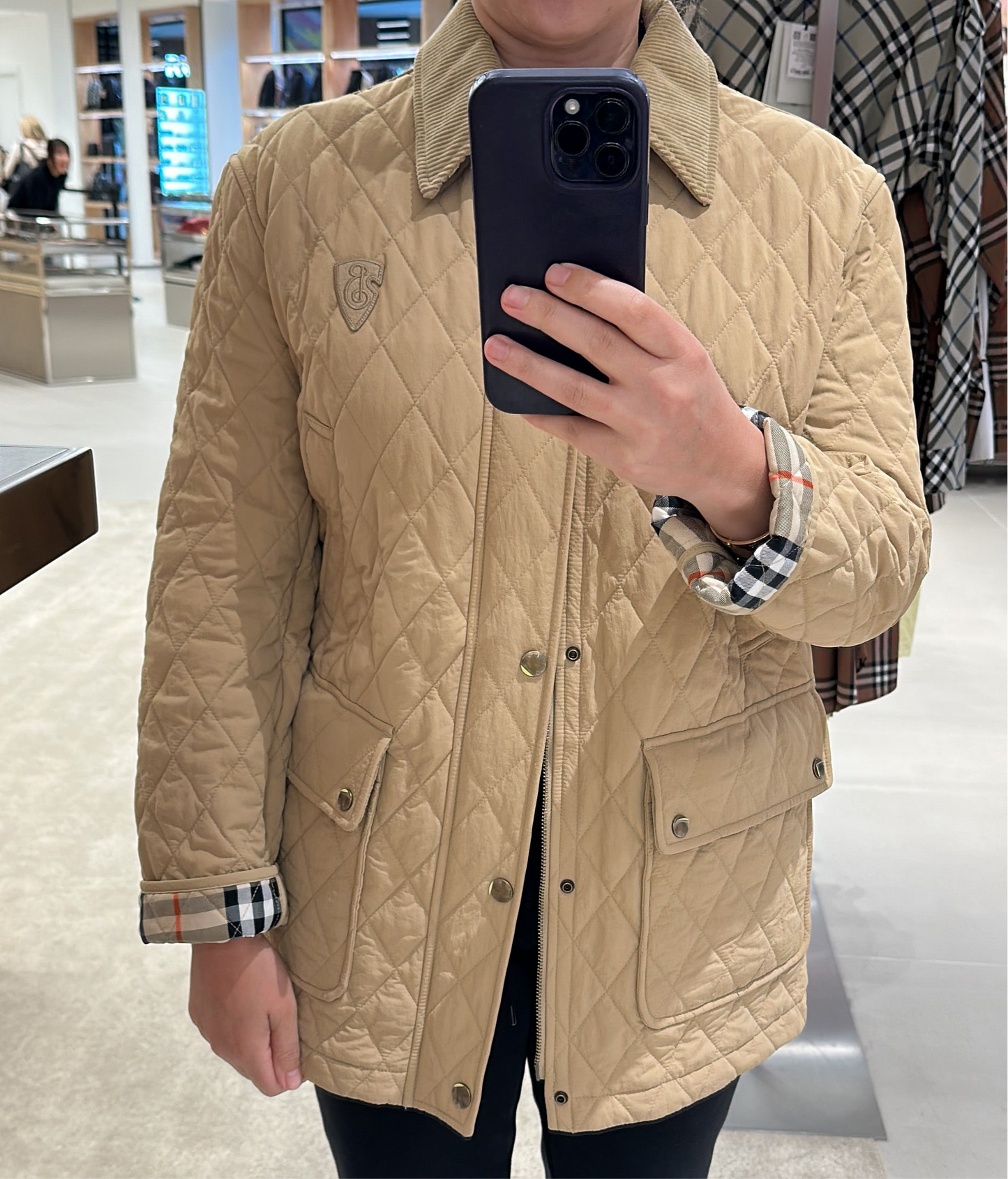 Burberry beige jacket Large
