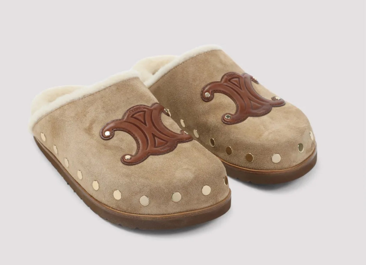 Celine mules shearling 37