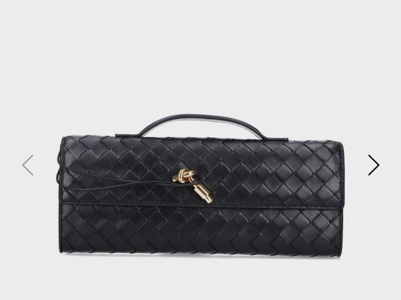 New Bottega andiamo clutch black new