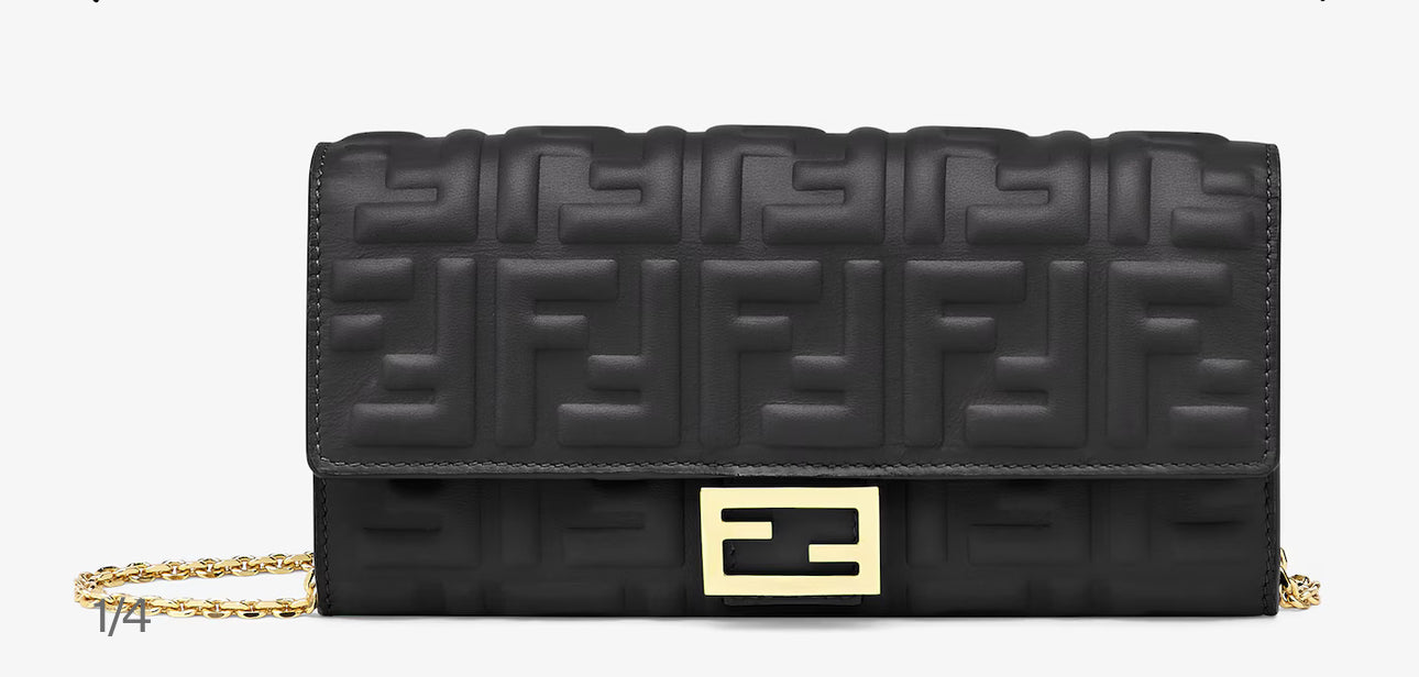 Baguette Continental Wallet With Chain