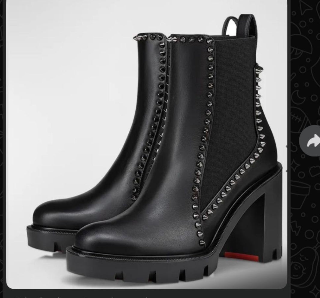 Louboutin spike boots 70 mm 41