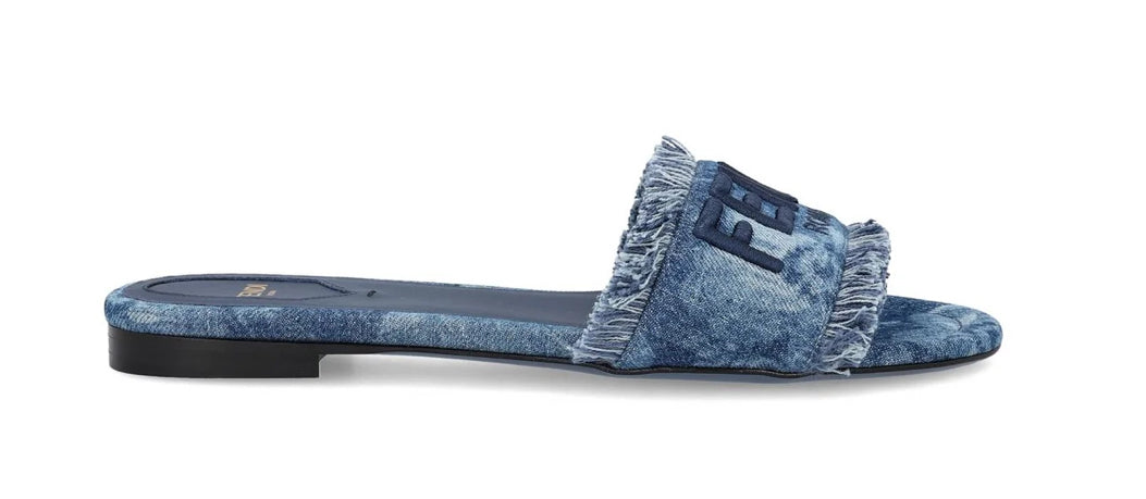 Fendi denim slides 42