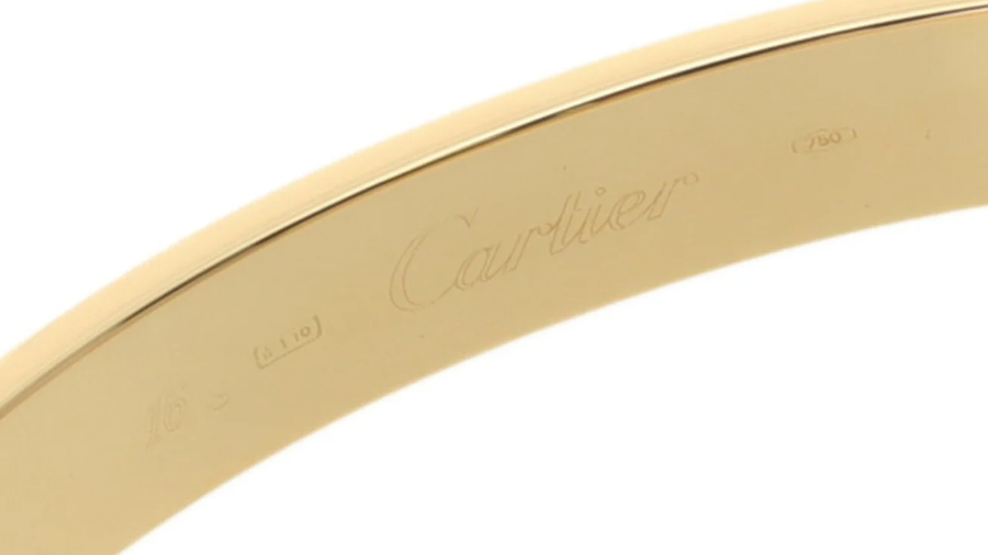 Cartier love bracelet thick yellow gold 16