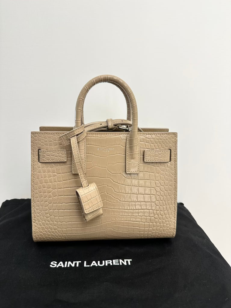 *NANO CROCO BEIGE