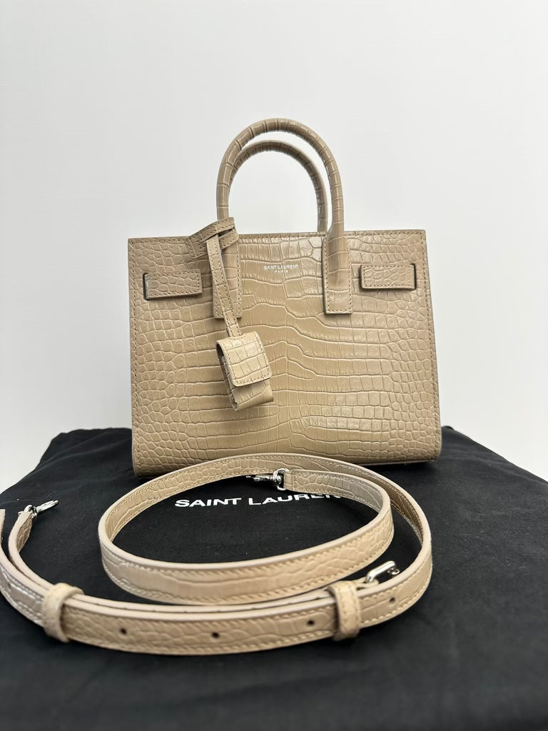 *NANO CROCO BEIGE