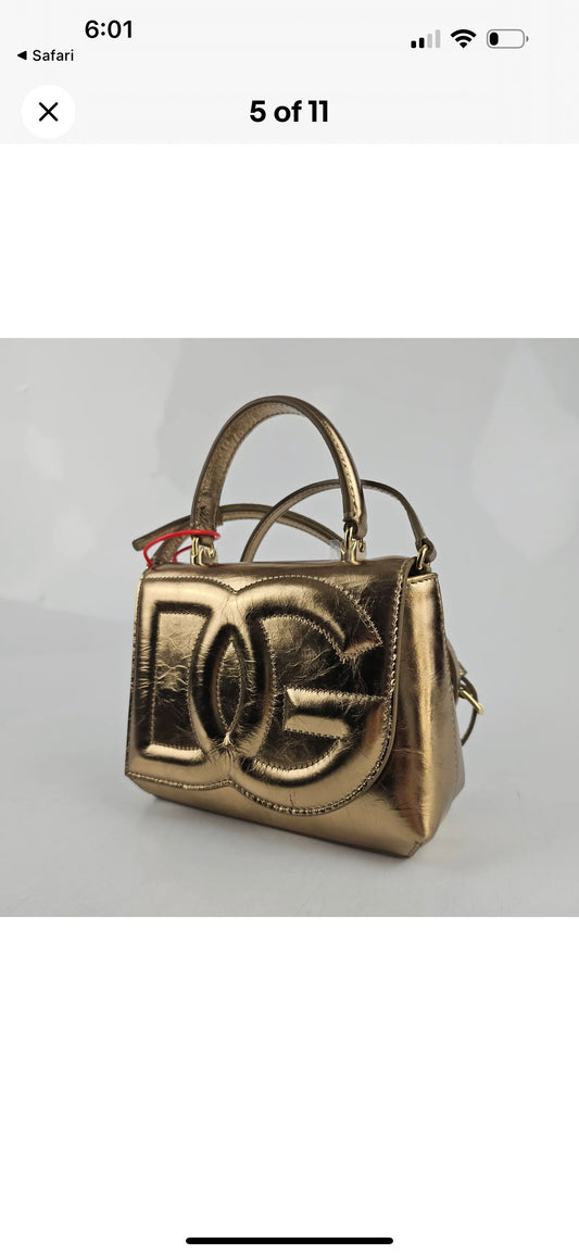 DG gold bag with handle