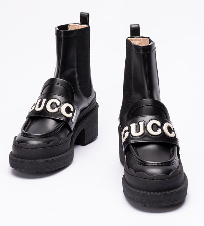 Gucci leather ankle boots