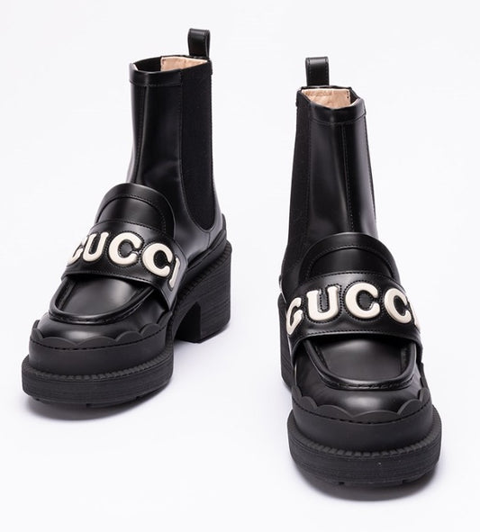 Gucci leather ankle boots