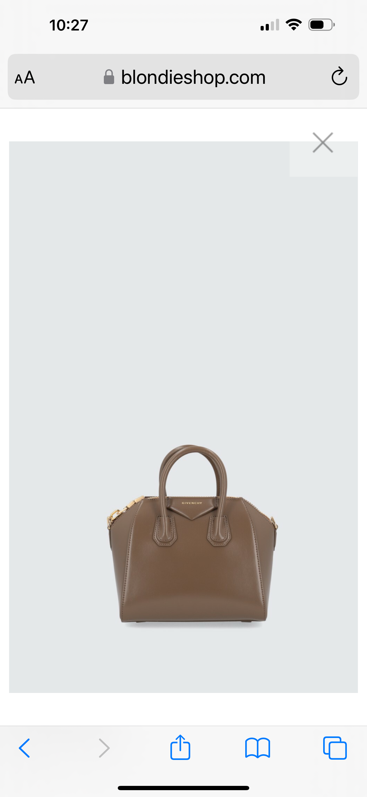 Givenchy antigona mini Taupe