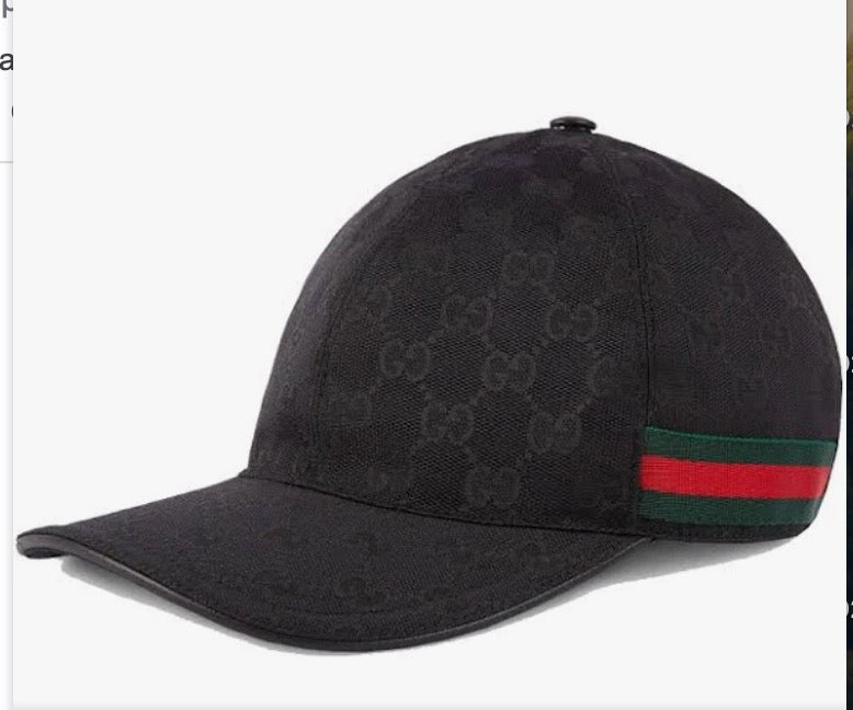 Ysl brooch & black Gucci hat M