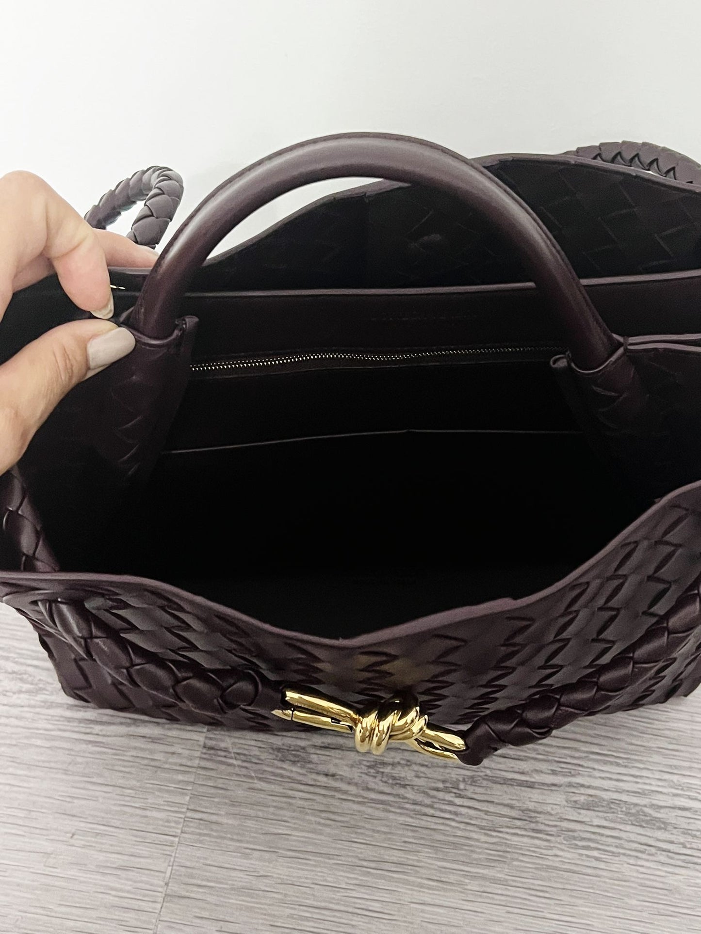 Bottega andiamo medium Dark Barolo - Partial payment