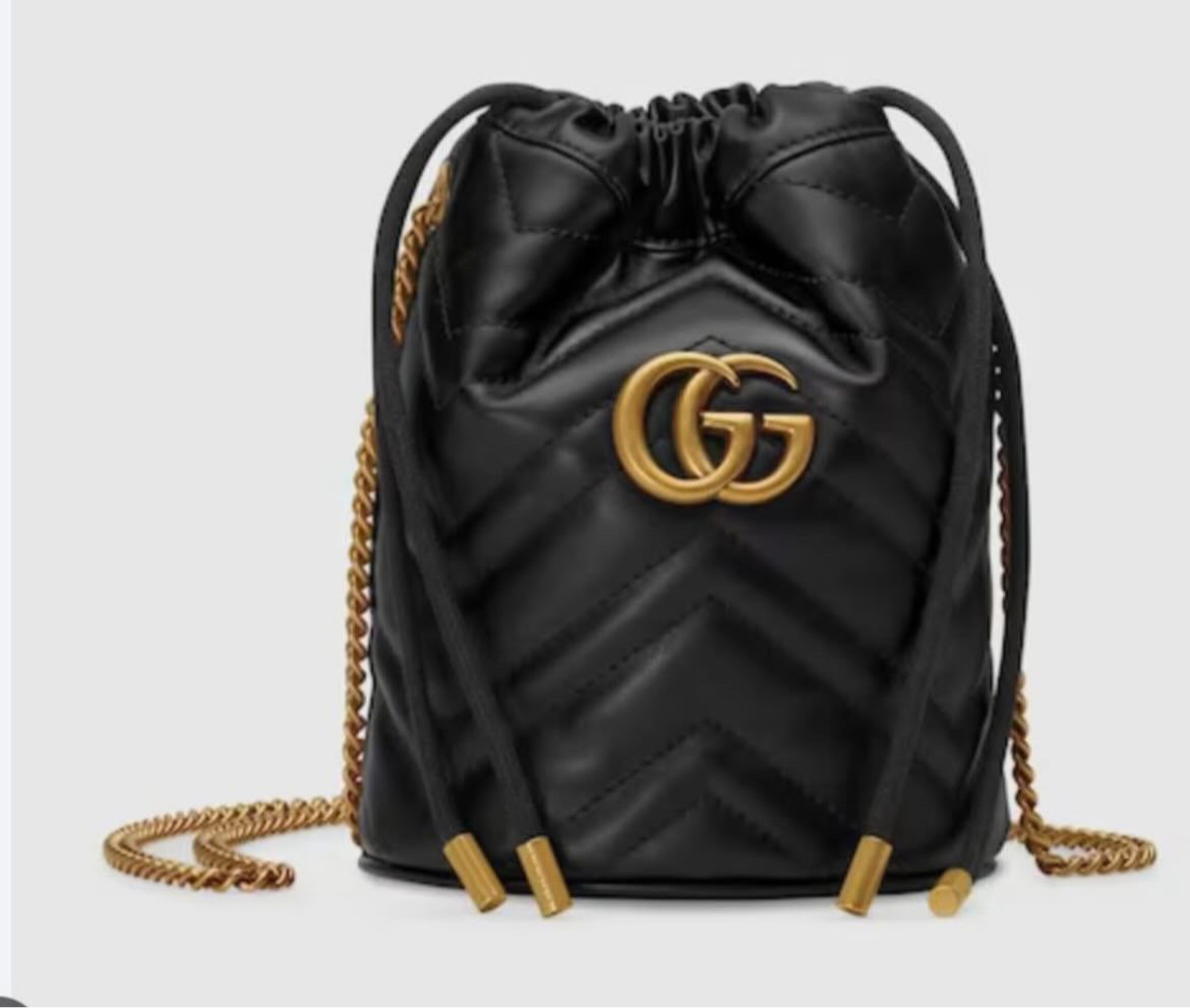 Gucci marmont bucket black