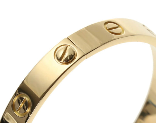 Cartier love bracelet thick yellow gold 16