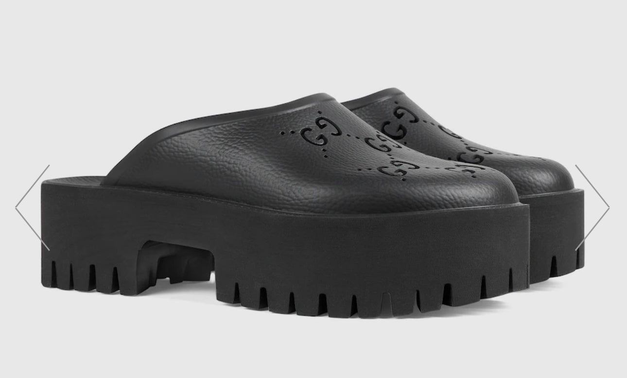 Gucci rubber mules