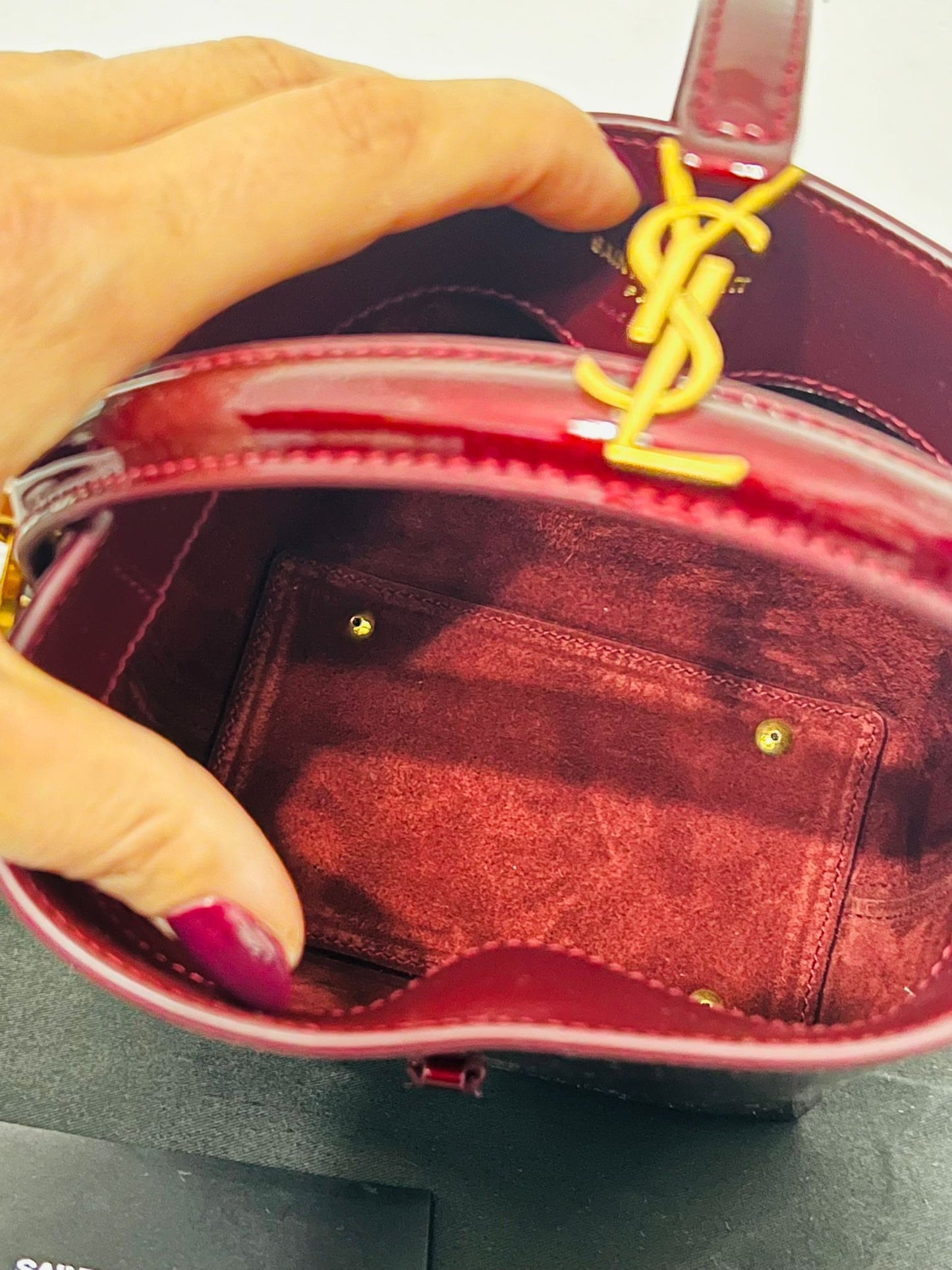 Ysl 37 mini bucket new with dust bag