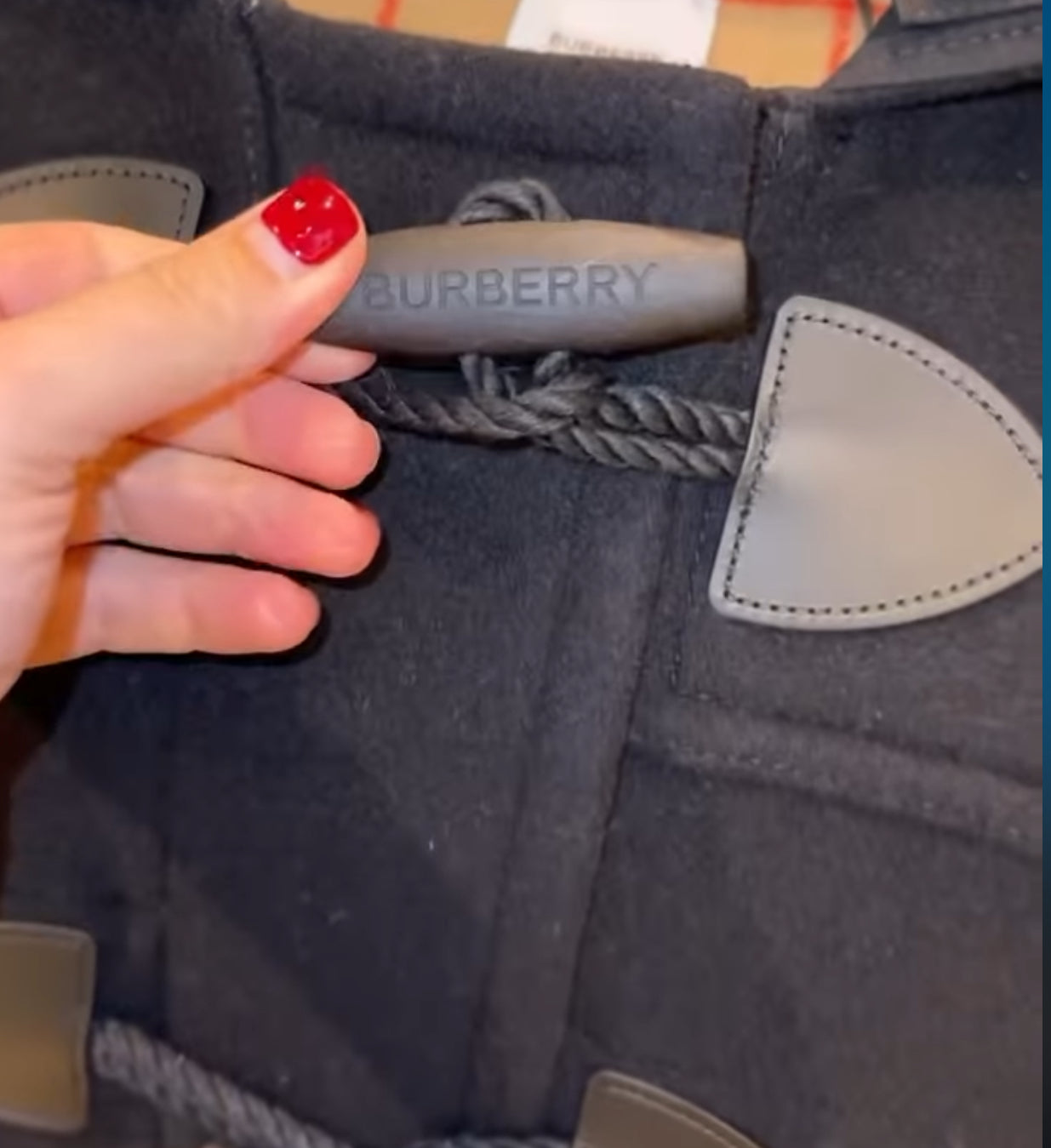 Burberry wool coat size 10