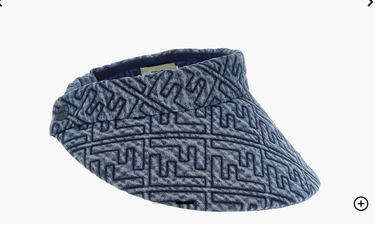 Fendi denim visor