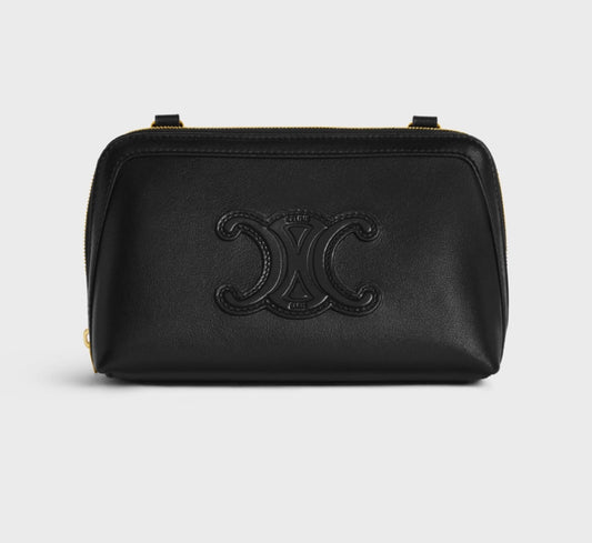 Celine clutch triomphe black