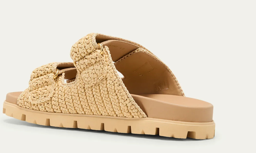 Prada raffia sandals