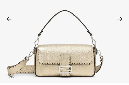 Fendi baguette medium GOLD balance for yohaira