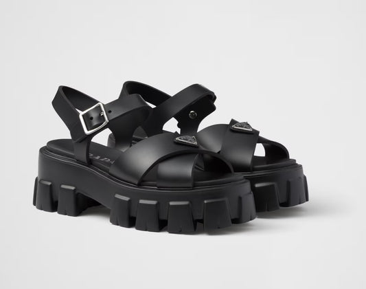 Prada rubber sandals 39