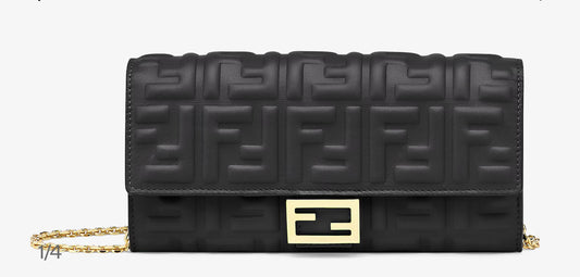 Baguette Continental Wallet With Chain