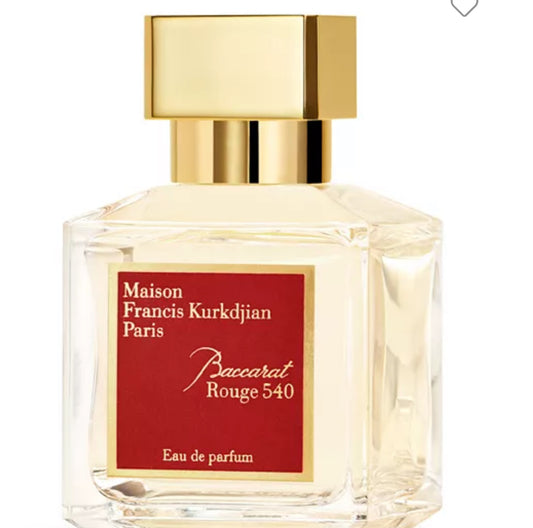 Baccarat rouge clear bottle 70 ml
