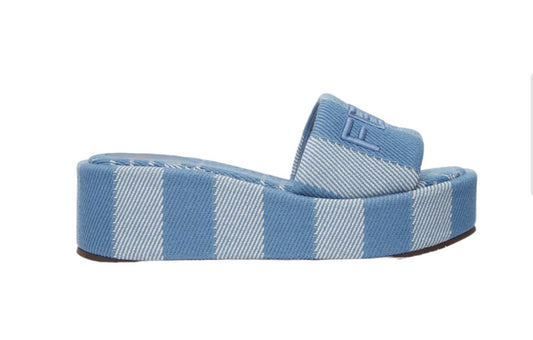 Fendi slides 39 & wallet on chain blue ff bundle order
