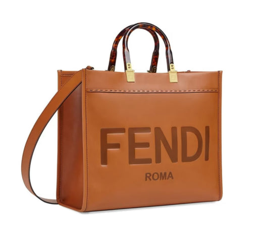 Fendi sunshine Medium tote brown