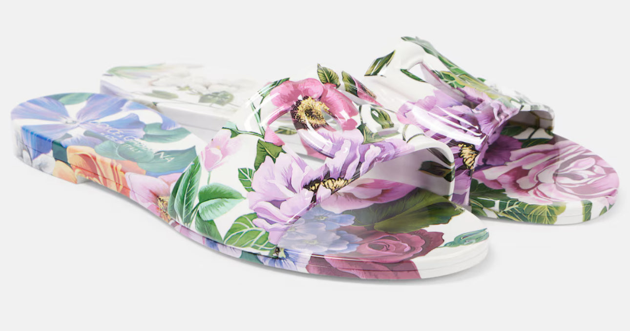 Dolce floral slides order: 2 size 40