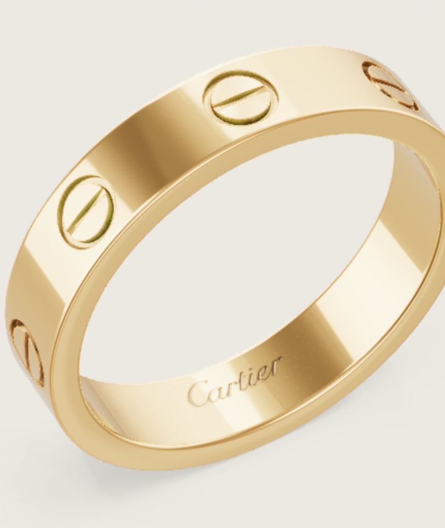 Cartier love ring rose gold 53