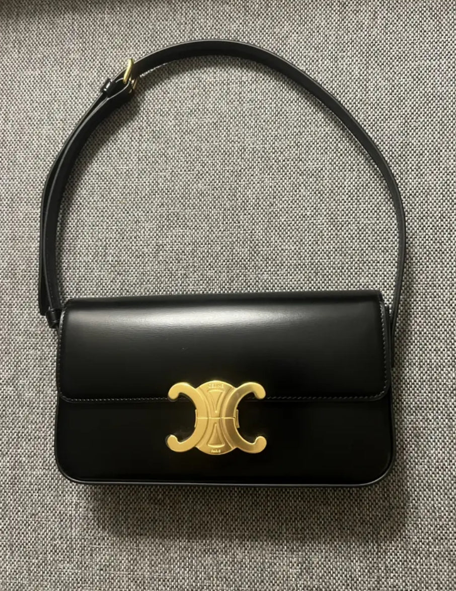 Celine Triomphe Claude shoulder bag balance for perla