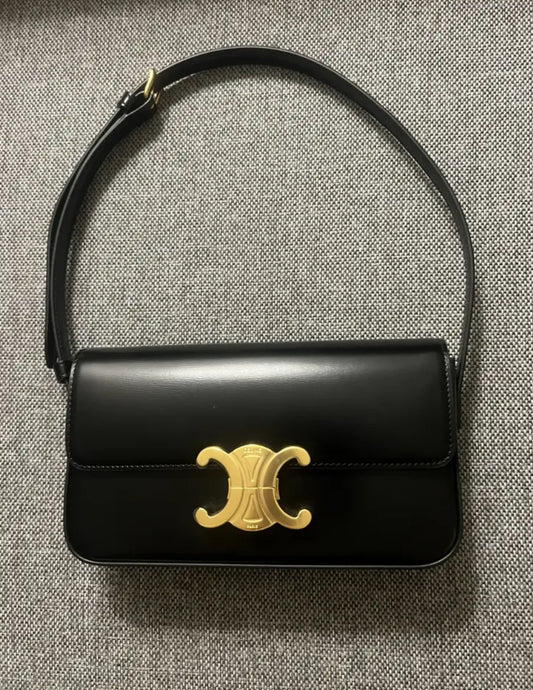 Celine Triomphe Claude shoulder bag balance for perla