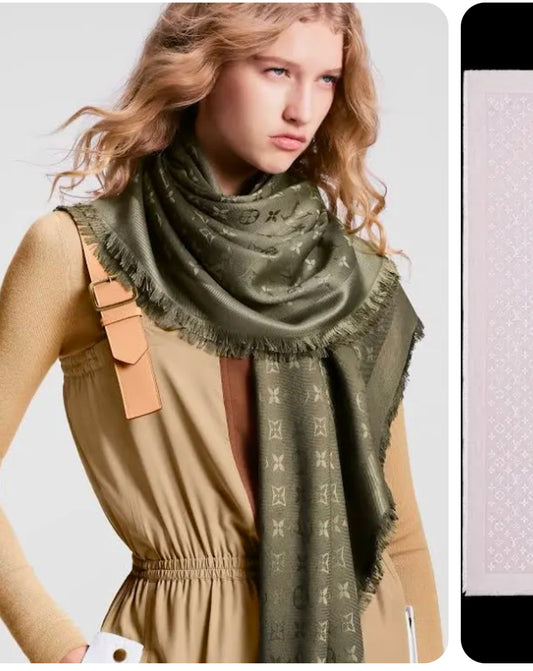 Louis Vuitton Monogram Classic Silk Shawl