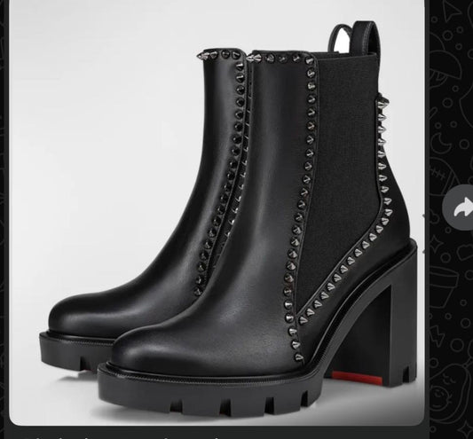 Louboutin spike boots 70 mm 41