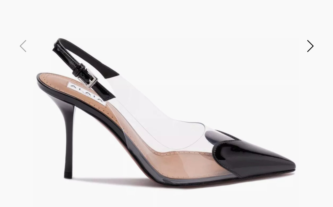 ALAÏA
LE CŒUR SLINGBACKS IN PATENT CALFSKIN 36