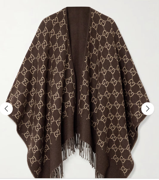Gucci gg poncho brown