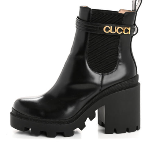 Gucci boots 40.5 black