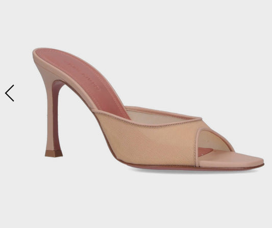 Amina Muaddi mesh mules 41