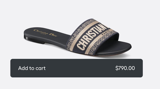 Dior dway slides blue 37.5