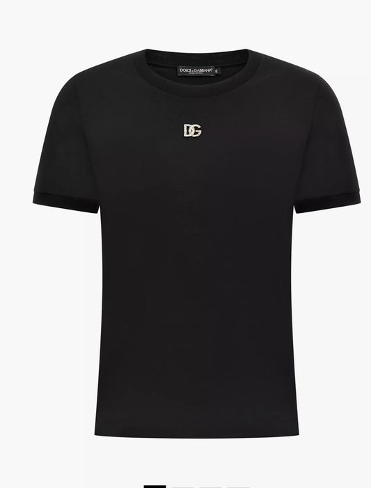 Dg t-shirt black crystal logo 50