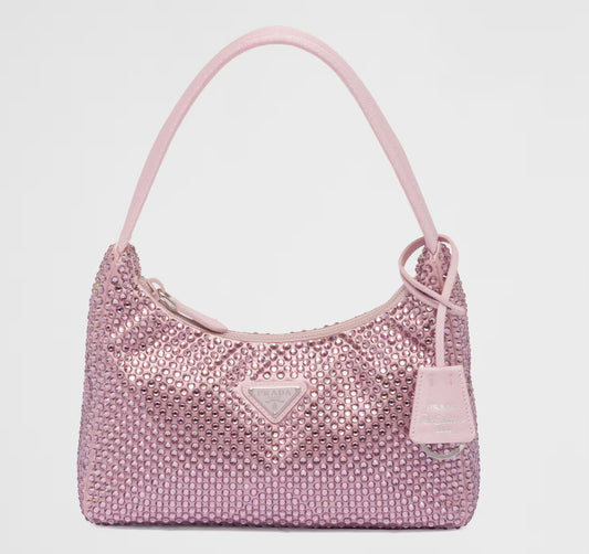 Prada crystal bag pink