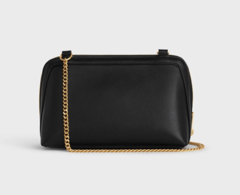 Celine clutch triomphe black