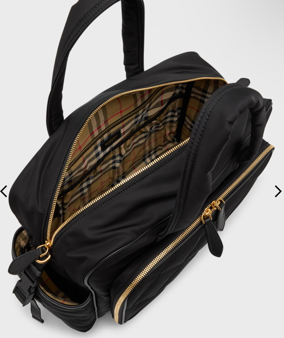 Burberry diaper bag black