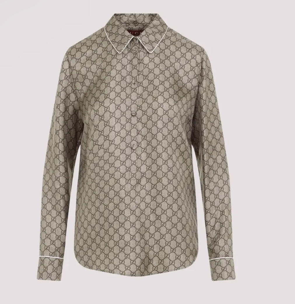 Gucci silk shirt 38