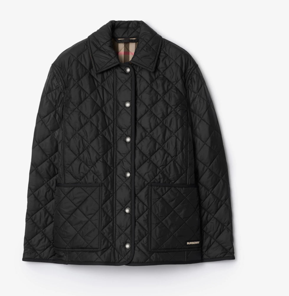 Burberry quilted jacket Large
