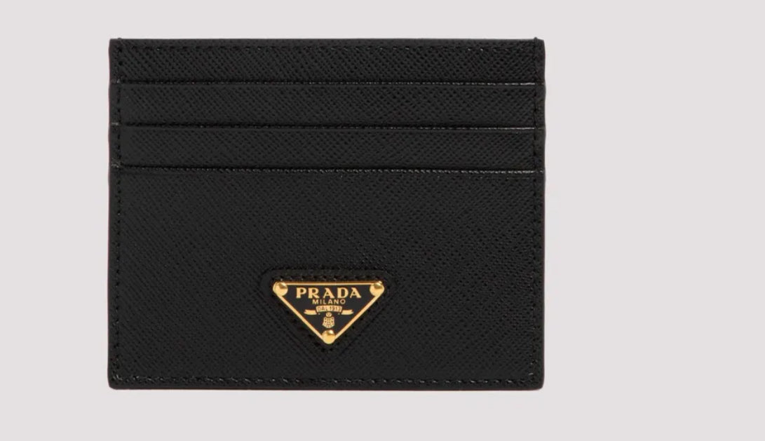 Prada card holder black